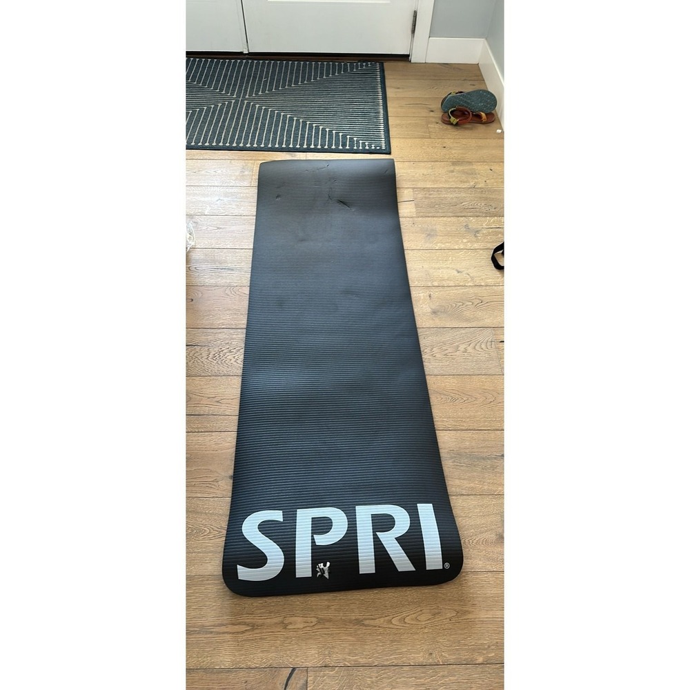 SPRI 12mm Pro Exercise Yoga Mat High Density Foam with Carrying Strap Non-Slip